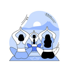 Yoga Tour Isolated Cartoon