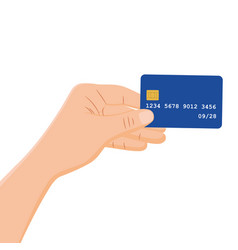 A Bank Card In Persons Hand