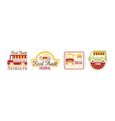 Food Truck Festival Logo And Label Design