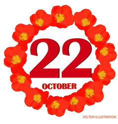 October 22 Icon For Planning Important Day