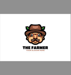 Farmer Face Template Logo Design