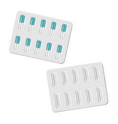 Medical Capsule Blister Pack - Front And Back