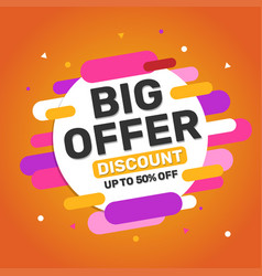 Big Offer Sale Banner With Editab Text Effect