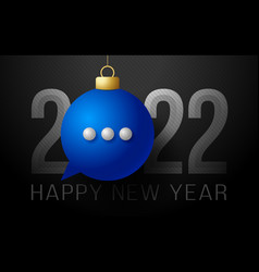 Chat 2022 Happy New Year Talk Greeting Card