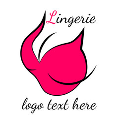 Lingerie Shop Logo Pink Underwear For Women