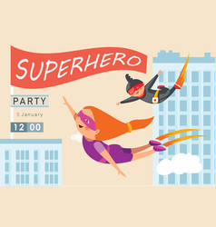 Superhero Party Invitation