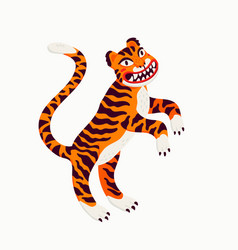 Tiger Cartoon Orange