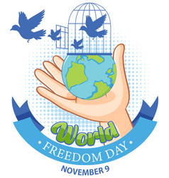 World Freedom Day Postr Template