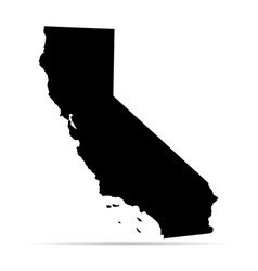 California Map Shape United States Of America