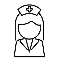 Physical Therapist Nurse Icon Outline