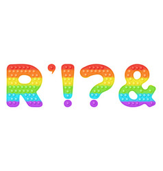 Popit Font Design Addition - Letter R