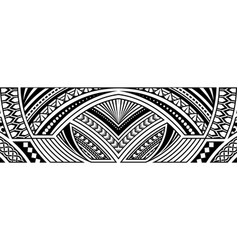 Abstract tribal art tattoo border Royalty Free Vector Image