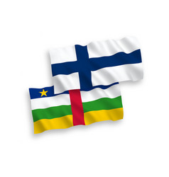 Flags Of Finland And Central African Republic