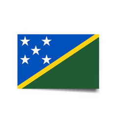 Rectangle Flag Of Solomon Islands