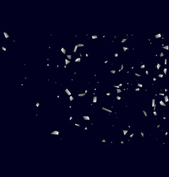 Silver Shine Of Confetti On A Black Background