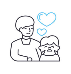 Empathy Sympathy Line Icon Outline Symbol