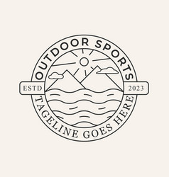 Outdoor Sports Logo Design Art