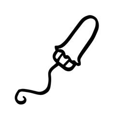 Tampon With Skirt Doodle Icon Line