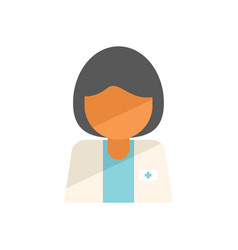 Woman Physical Therapist Icon Flat