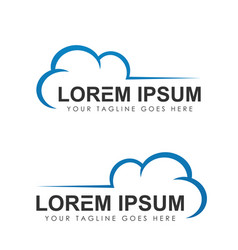 Cloud Template Logo Sign