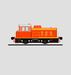 Industrial Shunting Locomotive Side View