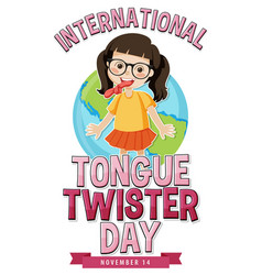 International Tongue Twister Day Logo Design