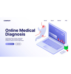 Medical Diagnosis Online Landing Page White