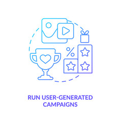 Run User Generated Campaigns Blue Gradient