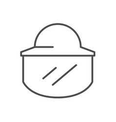 Beekeeper Hat Line Outline Icon