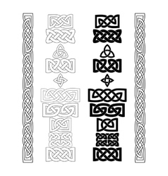 Celtic knots patterns frameworks Royalty Free Vector Image