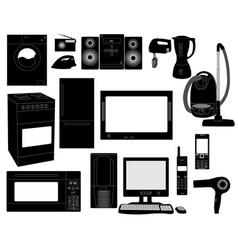 home-appliances-a-background-royalty-free-vector-image