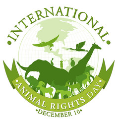 International Animal Rights Day Banner Design