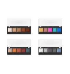 Makeup Eyeshadow Palettes Isolated On White