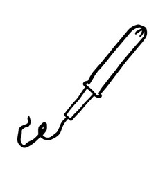 Tampon With Applicator Doodle Icon