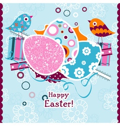 Template easter greeting card Royalty Free Vector Image
