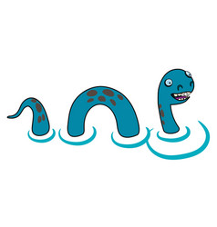 Cartoon Style Loch Ness Monster