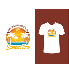 Summer Time T Shirt Design