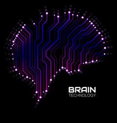 Technological Brain Circuit Board Abstract