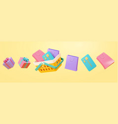 3d Shopping Elements Set