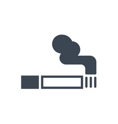 Cigarette Related Glyph Icon