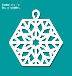 Hexagonal Snowflake Pendant