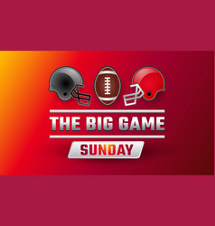 Super Bowl Big Game Sunday Banner - Championship