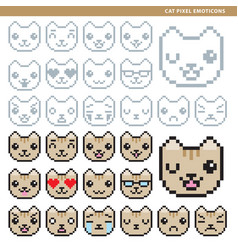 Pixelated Emojis Vector Images (over 230)