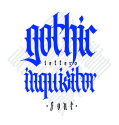 Gothic Display Font Composition Medieval Latin