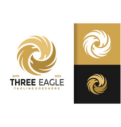 Three Eagle Logo Design Template