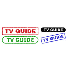 Tv Guide Rectangle Watermarks Using Corroded Style