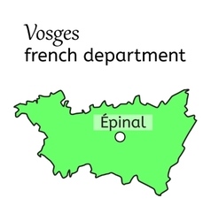 Vosges French Department Map