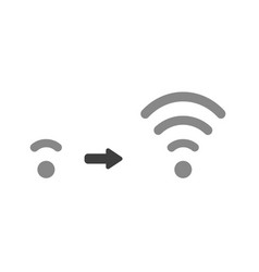 Flat Design Concept Of Boost Wireless Wifi Signal