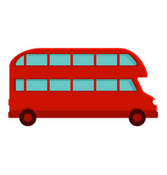 London Bus Tour Icon Cartoon Double Decker