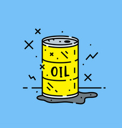 Oil Barrel Spill Icon